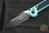 Microtech 2025 LUDT OTS Knife- Tanto Edge- Turquoise Handle- Black Plain Edge Blade 1136-1 TQ