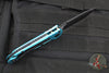 Microtech 2025 LUDT OTS Knife- Tanto Edge- Turquoise Handle- Black Plain Edge Blade 1136-1 TQ