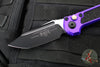 Microtech LUDT OTS Knife- Purple Handle- Black Blade 1136-1 PU