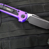 Microtech LUDT OTS Knife- Purple Handle- Black Blade 1136-1 PU