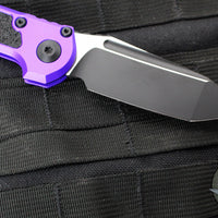 Microtech LUDT OTS Knife- Purple Handle- Black Blade 1136-1 PU