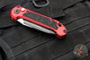 Microtech LUDT OTS Knife- Gen III- Red Handle- Black Part Serrated Blade 1136-2 RD