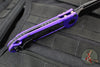 Microtech LUDT OTS Knife- Purple Handle- Black Full Serrated Blade 1136-3 PU