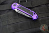 Microtech LUDT OTS Knife- Purple Handle- Black Full Serrated Blade 1136-3 PU