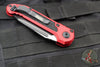 Microtech LUDT OTS Knife- Gen III- Red Handle- Black Full Serrated Blade 1136-3 RD