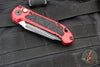 Microtech LUDT OTS Knife- Gen III- Red Handle- Black Full Serrated Blade 1136-3 RD