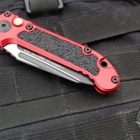 Microtech LUDT OTS Knife- Gen III- Red Handle- Black Full Serrated Blade 1136-3 RD