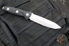 Microtech Socom Alpha Fixed Blade Knife- Tanto Edge- Black Handle With Stonewash Part Serrated Blade 114-11