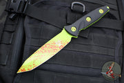 Microtech Socom Alpha- Tanto Edge- Black G-10 Handle With Zombietech Finished Blade 114-1 Z