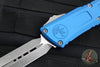 Microtech Combat Troodon Gen III OTF Knife- Double Edge- Blue Handle- Apocalyptic Blade 1142-10 APBL Gen III 2024