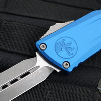 Microtech Combat Troodon Gen III OTF Knife- Double Edge- Blue Handle- Apocalyptic Blade 1142-10 APBL Gen III 2024