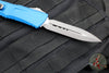 Microtech Combat Troodon Gen III OTF Knife- Double Edge- Blue Handle- Apocalyptic Blade 1142-10 APBL Gen III 2024