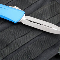 Microtech Combat Troodon Gen III OTF Knife- Double Edge- Blue Handle- Apocalyptic Blade 1142-10 APBL Gen III 2024