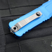 Microtech Combat Troodon Gen III OTF Knife- Double Edge- Blue Handle- Apocalyptic Blade 1142-10 APBL Gen III 2024