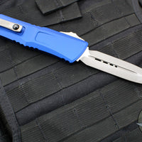 Microtech Combat Troodon Gen III OTF Knife- Double Edge- Navy Blue Handle- Apocalyptic Blade 1142-10 APNA Gen III 2024