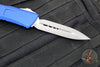 Microtech Combat Troodon Gen III OTF Knife- Double Edge- Navy Blue Handle- Apocalyptic Blade 1142-10 APNA Gen III 2024