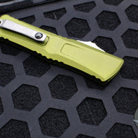 Microtech Combat Troodon Gen III OTF Knife- Double Edge- Green Handle- Apocalyptic Blade 1142-10 APOD Gen III 2024