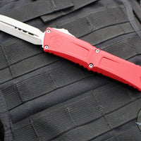 Microtech Combat Troodon Gen III OTF Knife- Double Edge- Red Handle- Apocalyptic Blade 1142-10 APRD Gen III 2024