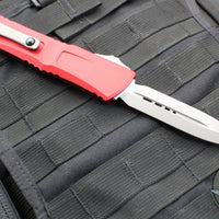 Microtech Combat Troodon Gen III OTF Knife- Double Edge- Red Handle- Apocalyptic Blade 1142-10 APRD Gen III 2024