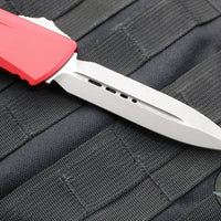 Microtech Combat Troodon Gen III OTF Knife- Double Edge- Red Handle- Apocalyptic Blade 1142-10 APRD Gen III 2024