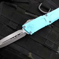 Microtech Combat Troodon Gen III OTF Knife- Double Edge- Turquoise Handle- Apocalyptic Blade 1142-10 APTQ Gen III 2024