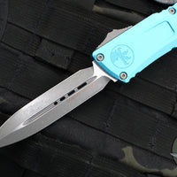 Microtech Combat Troodon Gen III OTF Knife- Double Edge- Turquoise Handle- Apocalyptic Blade 1142-10 APTQ Gen III 2024