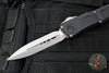 Microtech Combat Troodon Gen III OTF Knife- Double Edge- Black Handle- Stonewash Blade 1142-10 Gen III