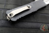 Microtech Combat Troodon Gen III OTF Knife- Double Edge- Black Handle- Stonewash Blade 1142-10 Gen III