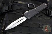 Microtech Combat Troodon Gen III OTF Knife- Double Edge- Black Handle- Stonewash Blade 1142-10 Gen III 2024