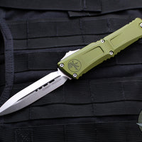 Microtech Combat Troodon Gen III OTF Knife- Double Edge- OD Green Handle- Stonewash Blade 1142-10 OD Gen III 2024
