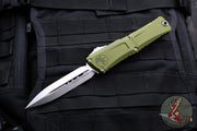 Microtech Combat Troodon Gen III OTF Knife- Double Edge- OD Green Handle- Stonewash Blade 1142-10 OD Gen III 2024