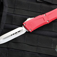 Microtech Combat Troodon Gen III OTF Knife- Double Edge- Red Handle- Stonewash Blade 1142-10 RD Gen III 2024