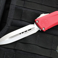 Microtech Combat Troodon Gen III OTF Knife- Double Edge- Red Handle- Stonewash Blade 1142-10 RD Gen III 2024