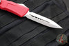 Microtech Combat Troodon Gen III OTF Knife- Double Edge- Red Handle- Stonewash Blade 1142-10 RD Gen III 2024