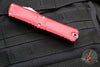 Microtech Combat Troodon Gen III OTF Knife- Double Edge- Red Handle- Stonewash Blade 1142-10 RD Gen III 2024