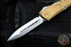 Microtech Combat Troodon Gen III OTF Knife- Double Edge- Tan Handle- Stonewash Blade 1142-10 TA Gen III 2024