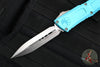 Microtech Combat Troodon Gen III OTF Knife- Double Edge- Turquoise Handle- Stonewash Blade 1142-10 TQ Gen III 2024