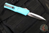 Microtech Combat Troodon Gen III OTF Knife- Double Edge- Turquoise Handle- Stonewash Blade 1142-10 TQ Gen III 2024