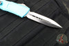 Microtech Combat Troodon Gen III OTF Knife- Double Edge- Turquoise Handle- Stonewash Blade 1142-10 TQ Gen III 2024