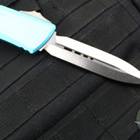 Microtech Combat Troodon Gen III OTF Knife- Double Edge- Turquoise Handle- Stonewash Blade 1142-10 TQ Gen III 2024