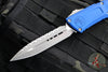 Microtech Combat Troodon Gen III OTF Knife- Double Edge- Navy Blue Handle- Apocalyptic Full Serrated Blade 1142-12 APNA Gen III 2024