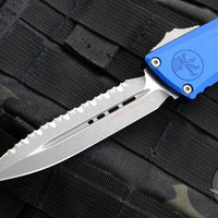 Microtech Combat Troodon Gen III OTF Knife- Double Edge- Navy Blue Handle- Apocalyptic Full Serrated Blade 1142-12 APNA Gen III 2024