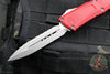 Microtech Combat Troodon Gen III OTF Knife- Double Edge- Red Handle- Apocalyptic Full Serrated Blade 1142-12 APRD Gen III 2024