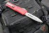 Microtech Combat Troodon Gen III OTF Knife- Double Edge- Red Handle- Apocalyptic Full Serrated Blade 1142-12 APRD Gen III 2024