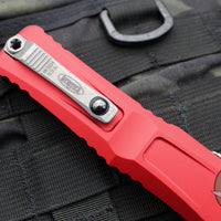 Microtech Combat Troodon Gen III OTF Knife- Double Edge- Red Handle- Apocalyptic Full Serrated Blade 1142-12 APRD Gen III 2024