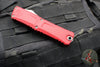 Microtech Combat Troodon Gen III OTF Knife- Double Edge- Red Handle- Apocalyptic Full Serrated Blade 1142-12 APRD Gen III 2024