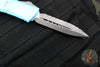 Microtech Combat Troodon Gen III OTF Knife- Double Edge- Turquoise Handle- Apocalyptic Full Serrated Blade 1142-12 APTQ Gen III 2024