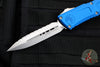 Microtech Combat Troodon Gen III OTF Knife- Double Edge- Blue Handle- Stonewash Full Serrated Blade 1142-12 BL Gen III 2024