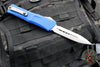 Microtech Combat Troodon Gen III OTF Knife- Double Edge- Navy Blue Handle- Stonewash Full Serrated Blade 1142-12 NA Gen III 2024