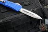 Microtech Combat Troodon Gen III OTF Knife- Double Edge- Navy Blue Handle- Stonewash Full Serrated Blade 1142-12 NA Gen III 2024